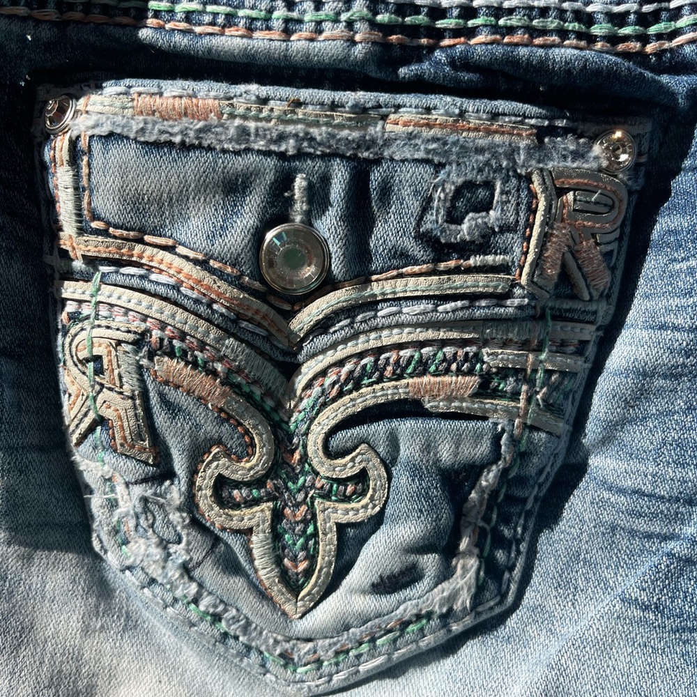 Rock Revival Blue Jean Shorts